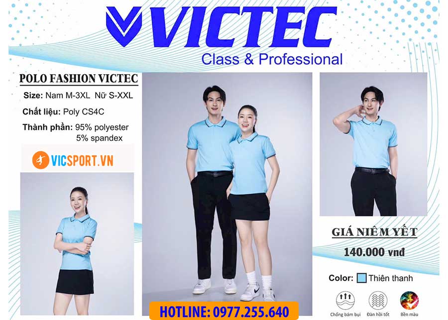 Áo polo đồng phục Victec cho nam - Hình ảnh 23