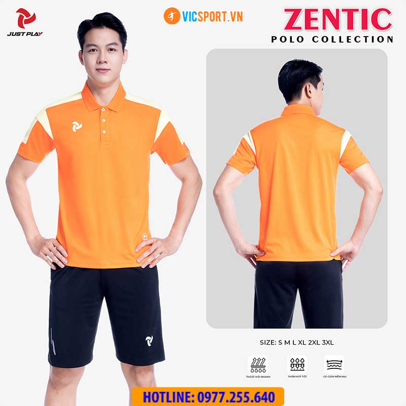 Áo thể thao polo di chuyển Justplay Zentic - Hình ảnh 2