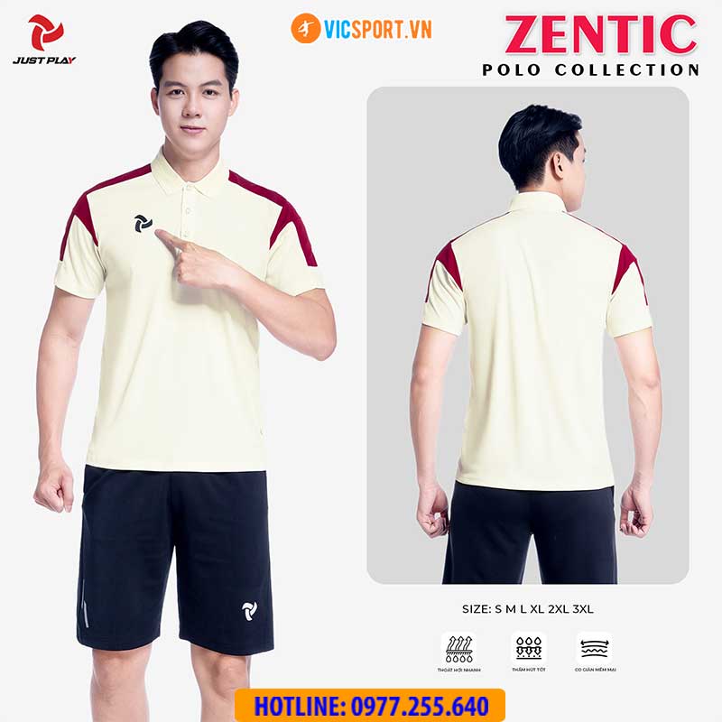 Áo thể thao polo di chuyển Justplay Zentic - Hình ảnh 5