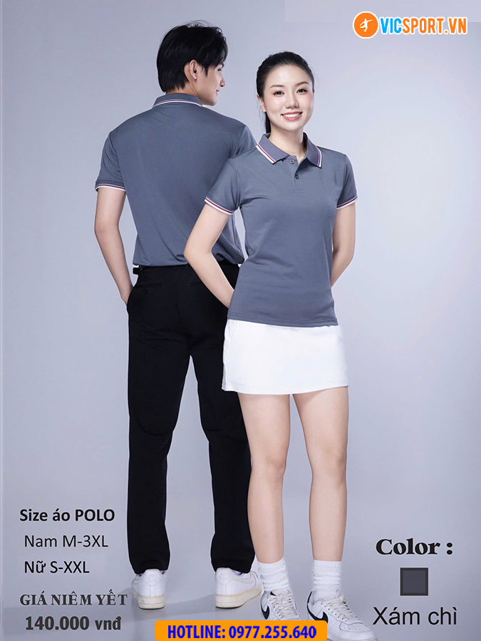 Áo polo đồng phục Victec cho nam - Hình ảnh 11