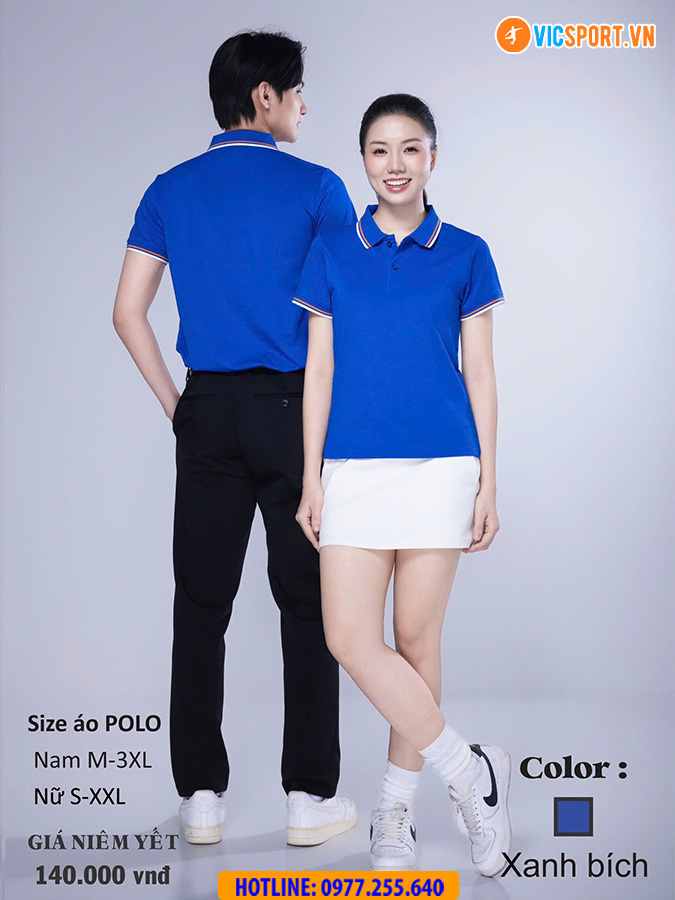 Áo polo đồng phục Victec cho nam - Hình ảnh 13