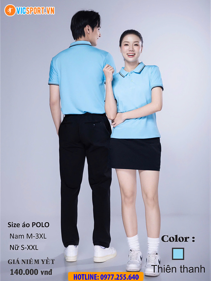 Áo polo đồng phục Victec cho nam - Hình ảnh 16