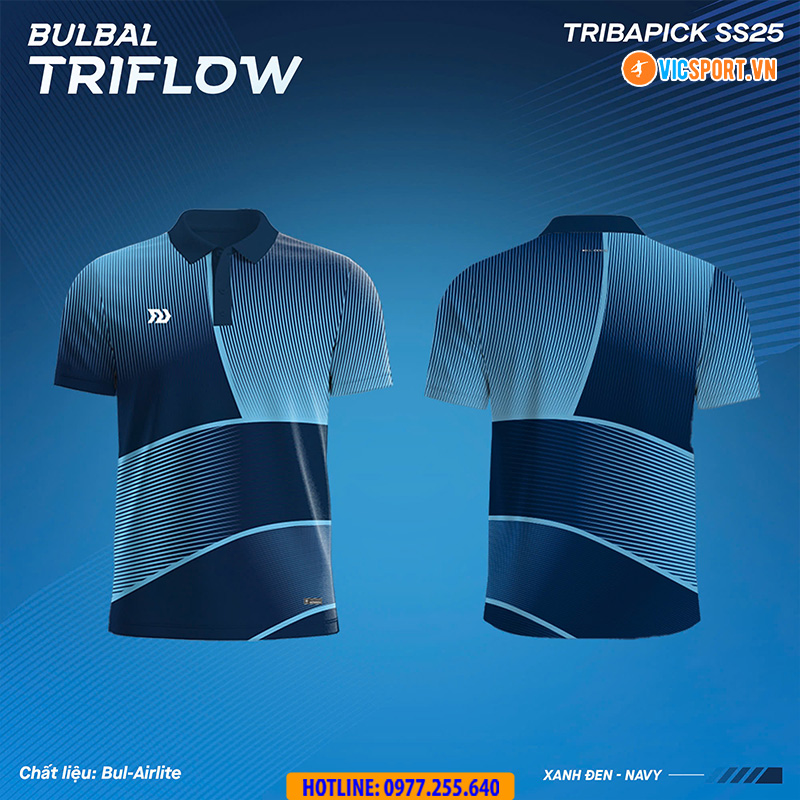 Áo polo thể thao nam Bulbal Triflow đa năng - Hình ảnh 5