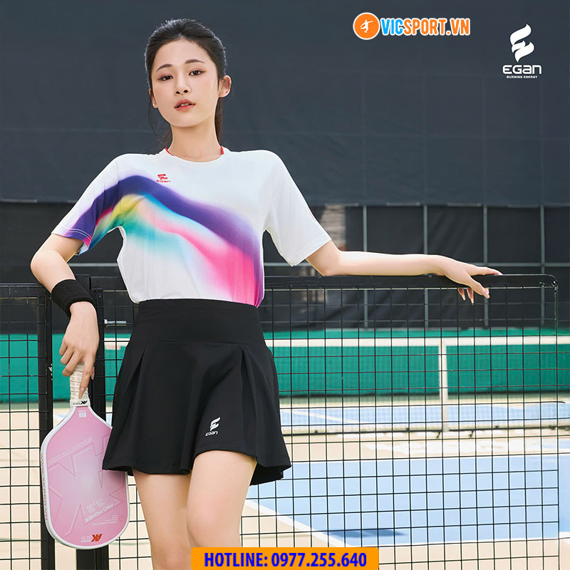 Áo thể thao pickelball Egan Air hoạ tiết thân - Hình ảnh 2