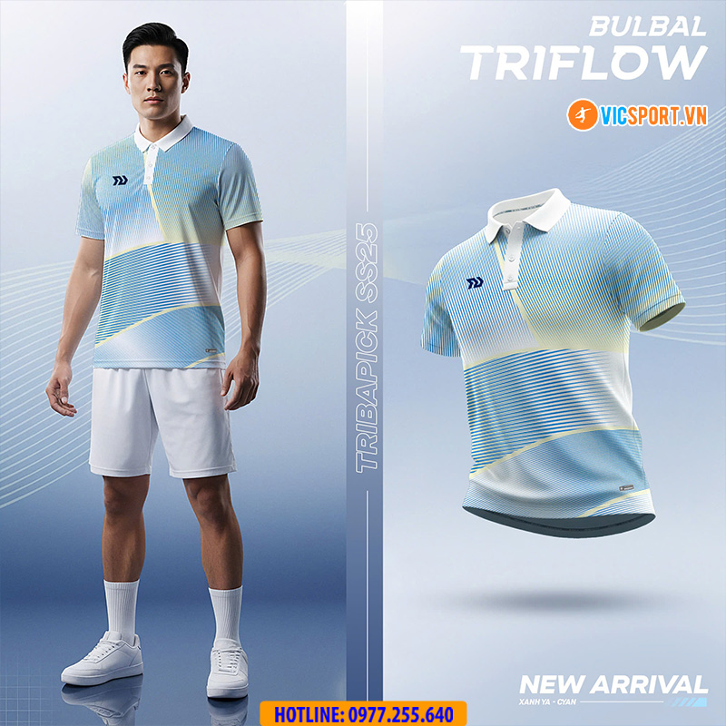 Áo polo thể thao nam Bulbal Triflow đa năng - Hình ảnh 8