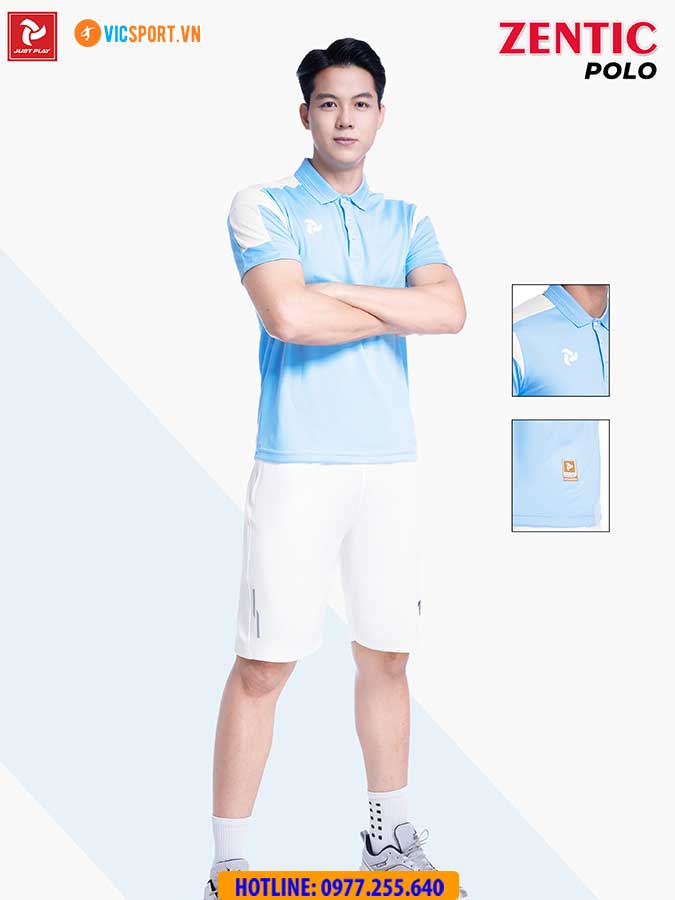 Áo thể thao polo di chuyển Justplay Zentic - Hình ảnh 35