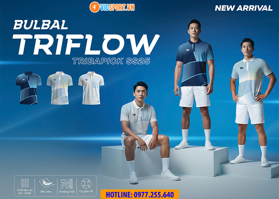 Áo polo thể thao nam Bulbal Triflow đa năng - Hình ảnh 12