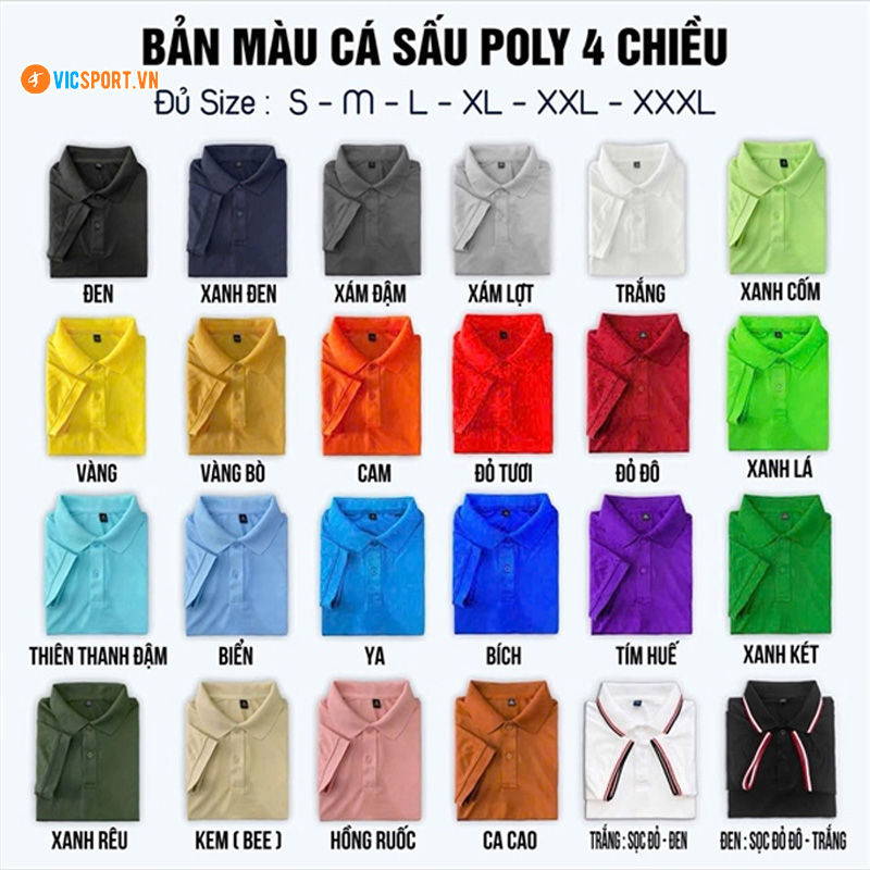 Áo đồng phục polo cá sấu poly 4 chiều - Hình ảnh 24