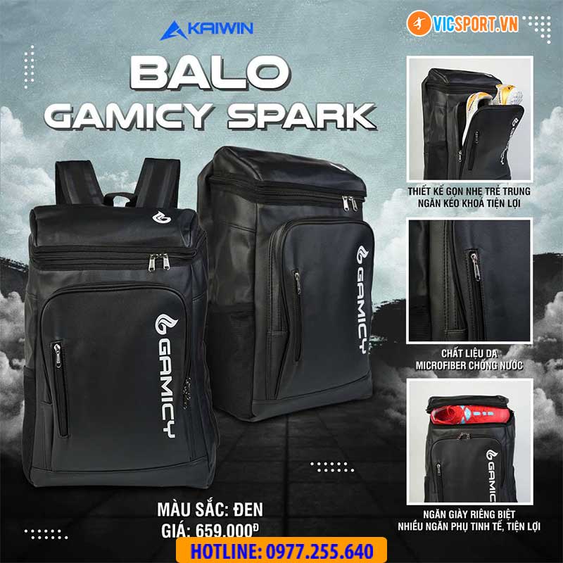 Balo thể thao Kaiwin Gamicy Spark đa năng - Hình ảnh 6