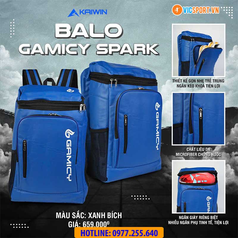 Balo thể thao Kaiwin Gamicy Spark đa năng - Hình ảnh 8