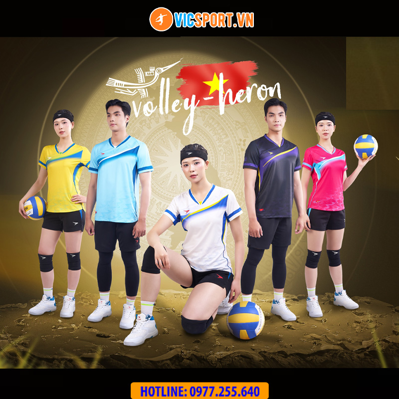 Quần áo bóng chuyền Beyono Heron 2 nam nữ