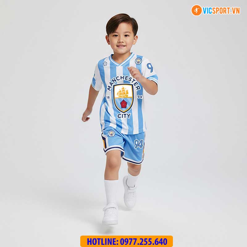 Quần áo Jersey bóng đá trẻ em Clb Manchester City - Hình ảnh 13
