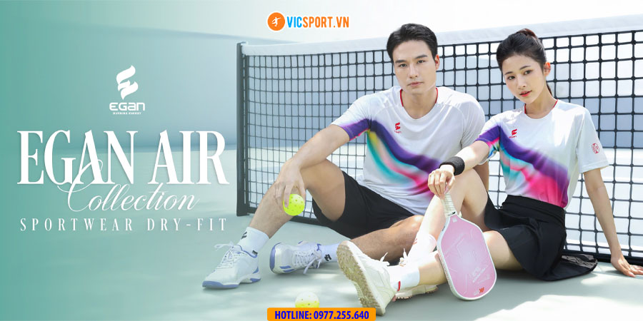 Áo thể thao pickelball Egan Air hoạ tiết thân - Hình ảnh 8