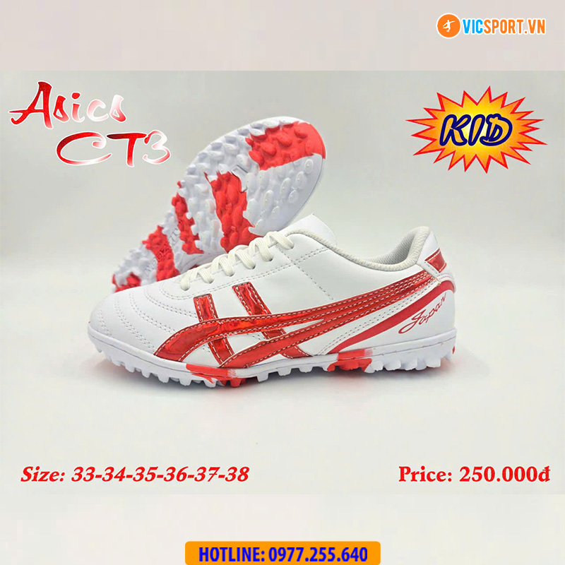 Giày đá banh trẻ em Asics CT3 đế TF - Hình ảnh 2