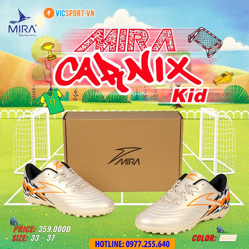 Giày đá banh trẻ em Mira Carnix đế TF - Hình ảnh 16