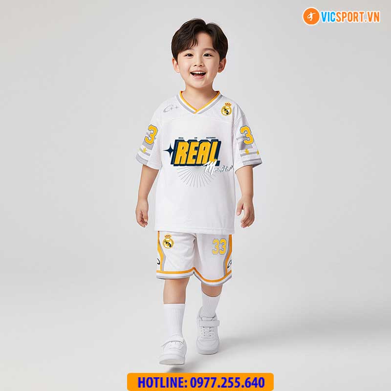 Quần áo Jersey bóng đá trẻ em Clb Real Madrid - Hình ảnh 12