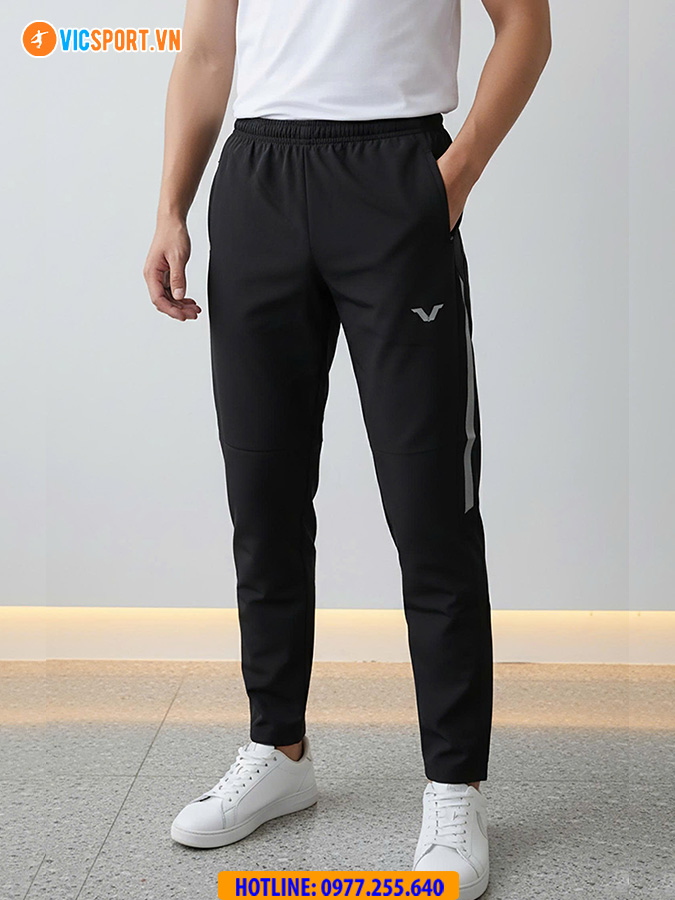 Quần dài nam Vina Authentic QVD17 ống suông vải dù - Hình ảnh 7