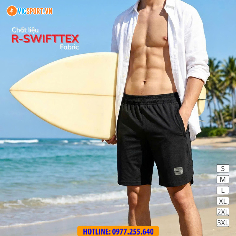 Quần short thể thao nam Riki QN02 đa năng - Hình ảnh 3