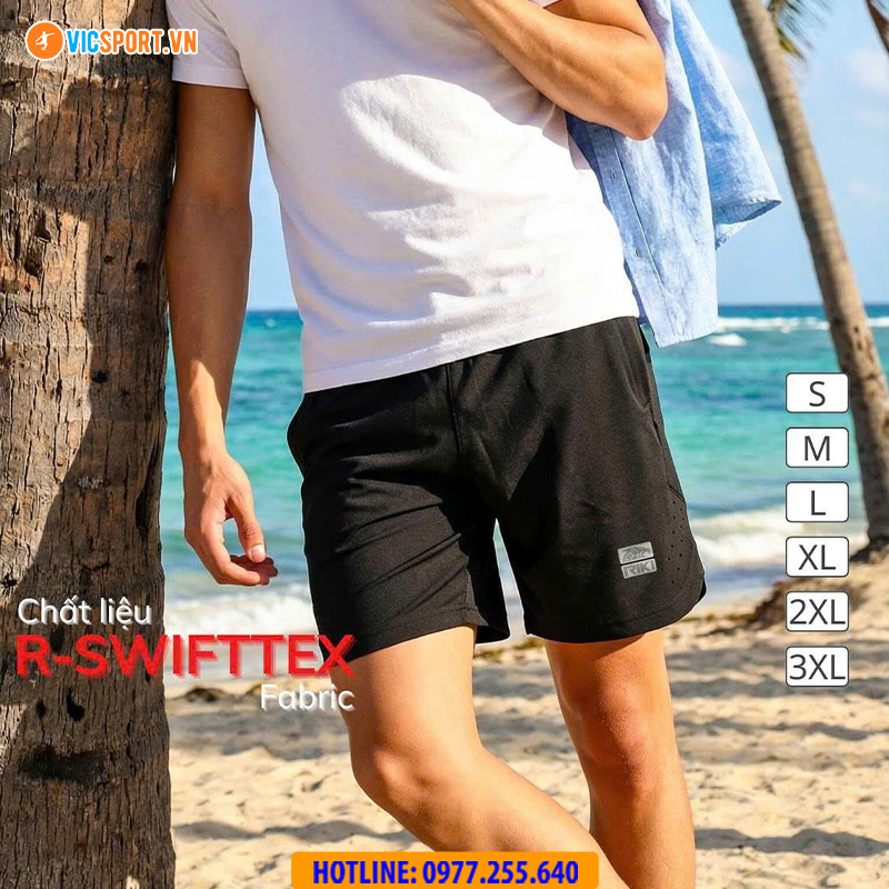 Quần short thể thao nam Riki QN02 đa năng - Hình ảnh 2