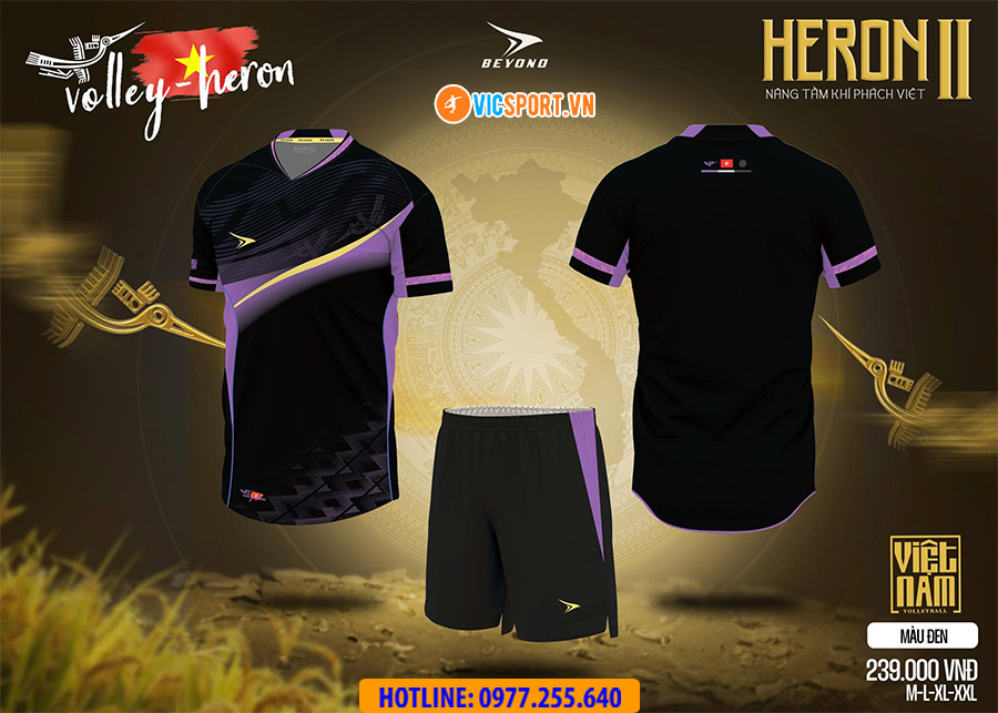Quần áo bóng chuyền Beyono Heron 2 nam nữ - Hình ảnh 7