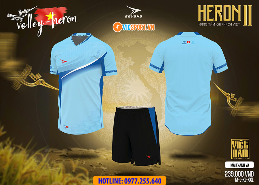Quần áo bóng chuyền Beyono Heron 2 nam nữ - Hình ảnh 11