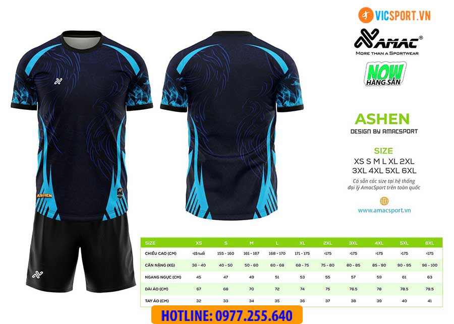 Áo đá banh thiết kế Amac Ashen - Hình ảnh 14