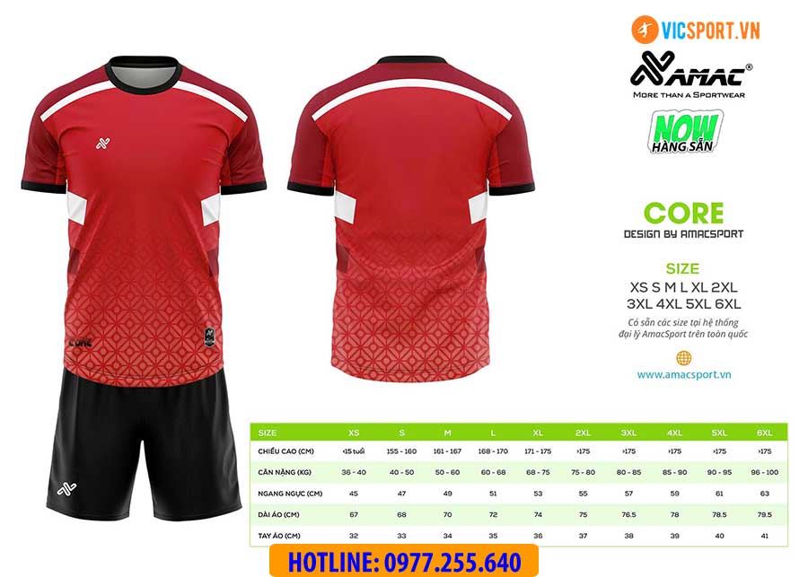 Áo đá banh thiết kế Amac Core - Hình ảnh 7