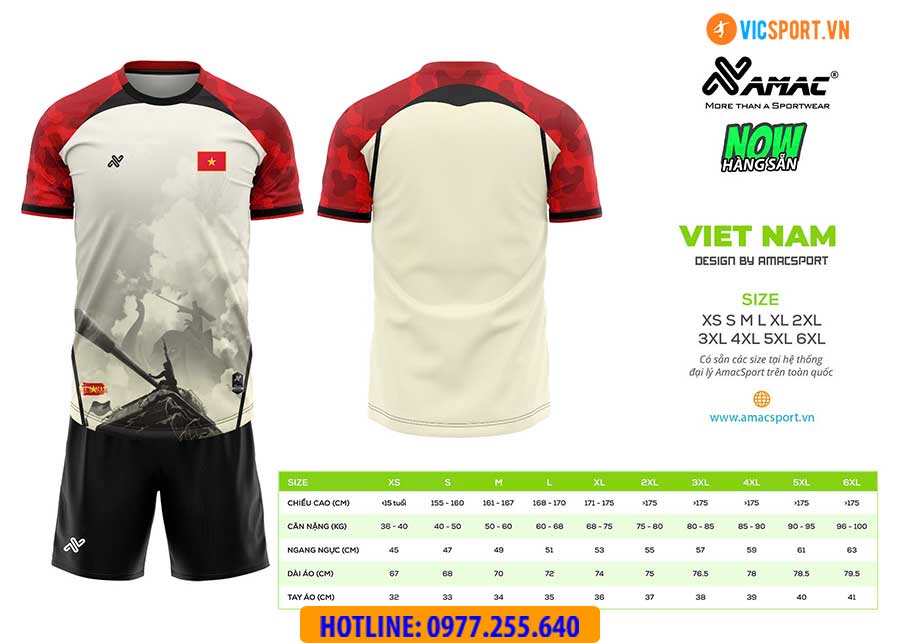 Áo đá banh thiết kế Amac đội tuyển Việt Nam HKĐV - Hình ảnh 7