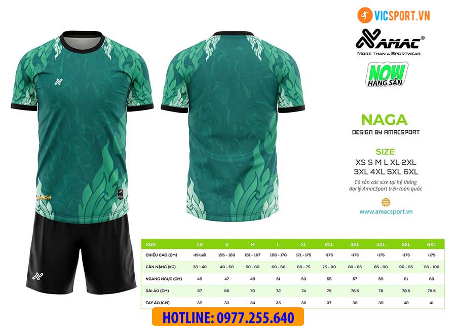 Áo đá banh thiết kế Ama Naga - Hình ảnh 2