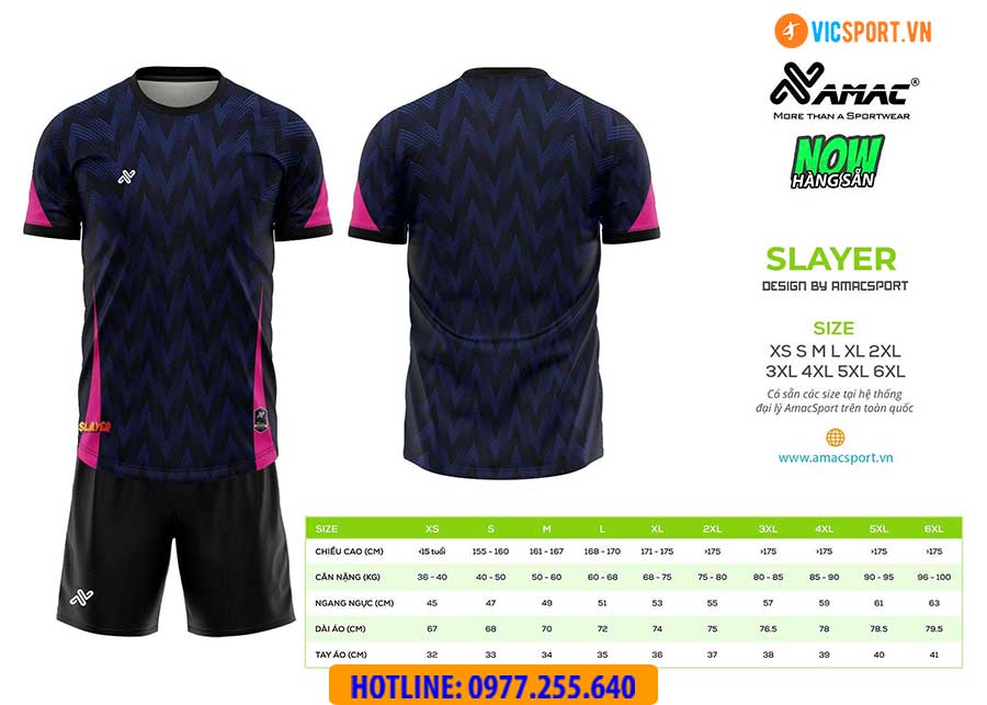 Áo đá banh thiết kế Amac Slayer - Hình ảnh 2
