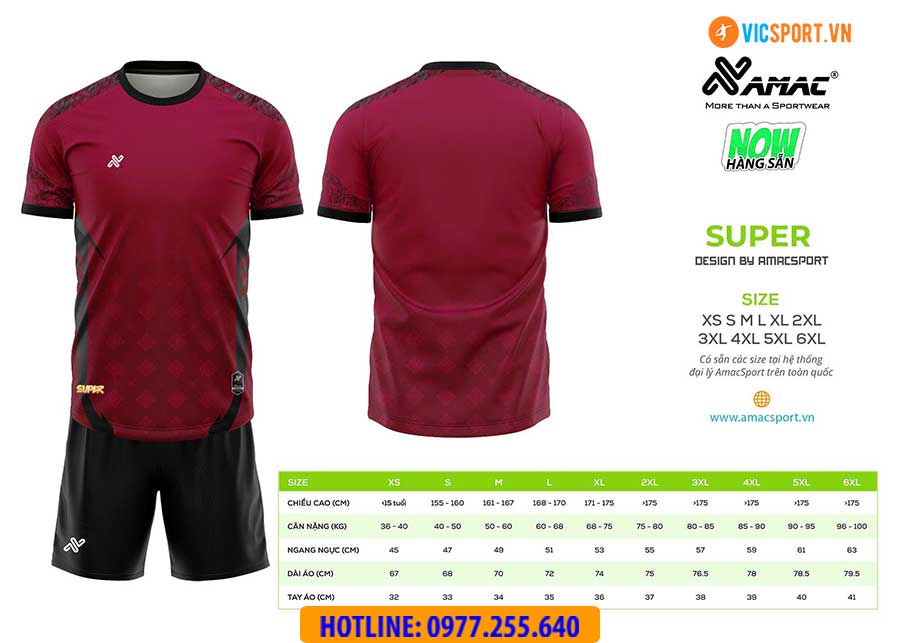Áo đá banh thiết kế Amac Super - Hình ảnh 7