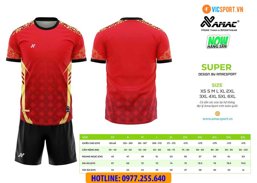 Áo đá banh thiết kế Amac Super - Hình ảnh 9