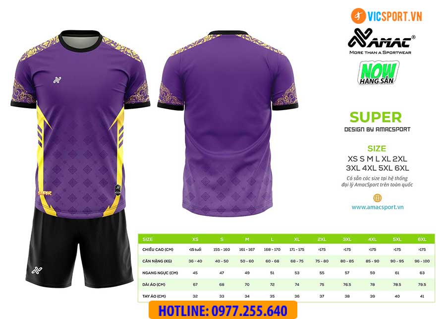 Áo đá banh thiết kế Amac Super - Hình ảnh 8