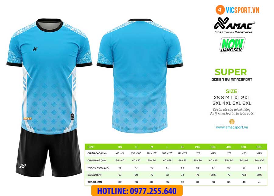 Áo đá banh thiết kế Amac Super - Hình ảnh 2
