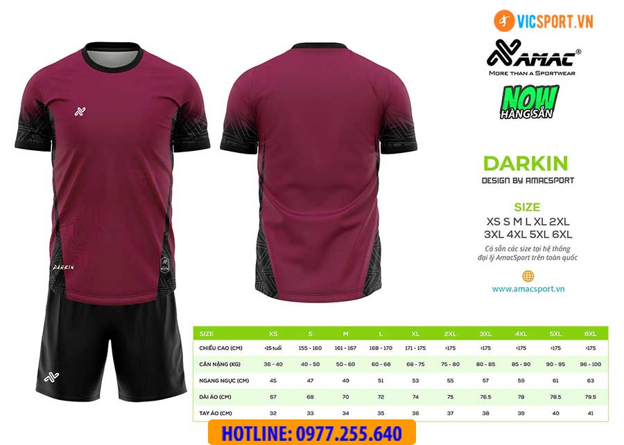 Áo đá banh thiết kế Amac Darkin - Hình ảnh 13