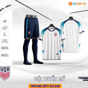 Áo đá banh đội tuyển Mỹ WC 2026 vải mè
