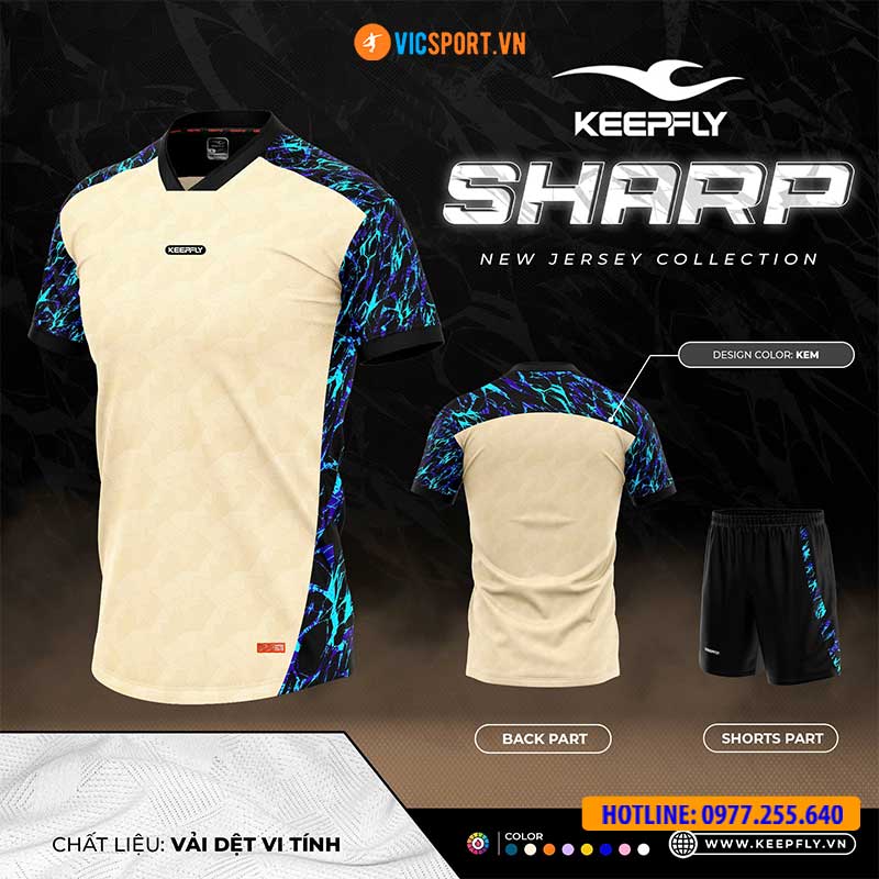 Áo đá banh không logo Keepfly Sharp - Hình ảnh 33