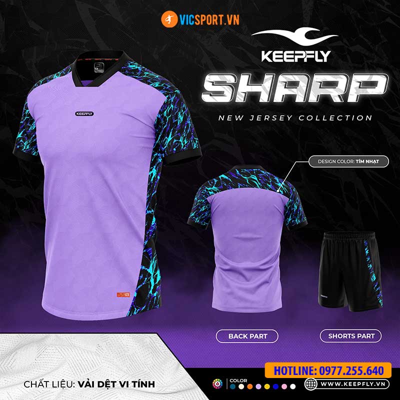 Áo đá banh không logo Keepfly Sharp - Hình ảnh 34