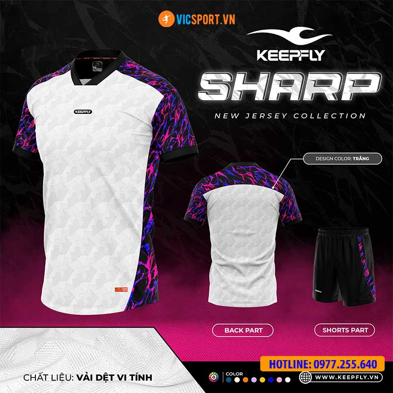 Áo đá banh không logo Keepfly Sharp - Hình ảnh 35