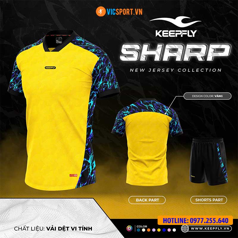 Áo đá banh không logo Keepfly Sharp - Hình ảnh 36