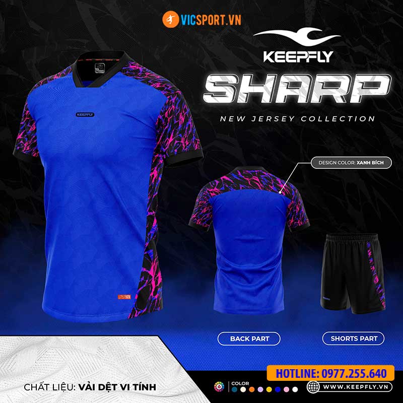 Áo đá banh không logo Keepfly Sharp - Hình ảnh 37