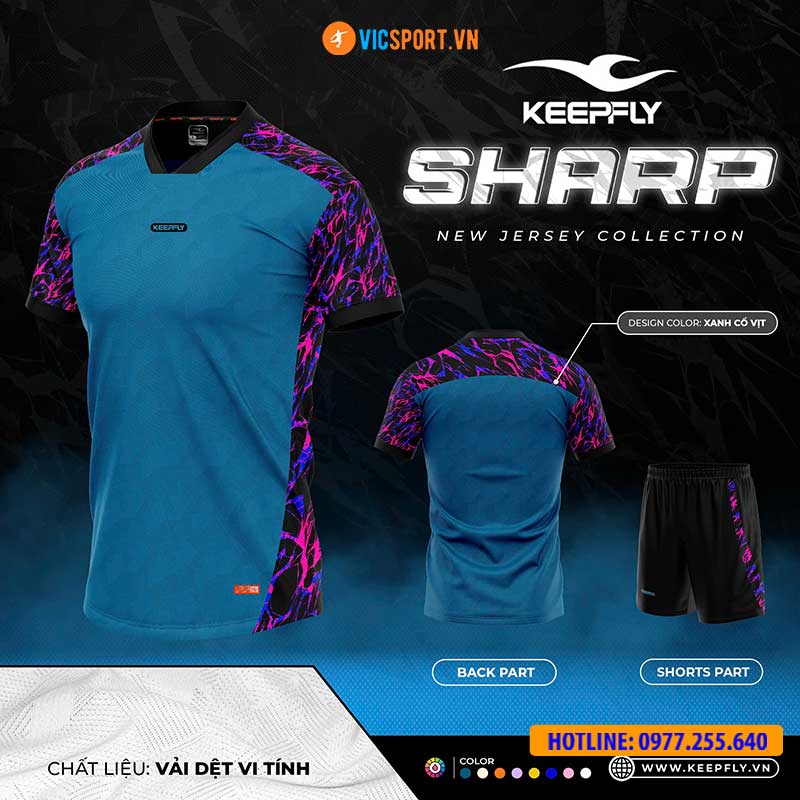 Áo đá banh không logo Keepfly Sharp - Hình ảnh 38