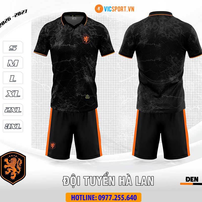 Áo đá banh đội tuyển Hà Lan WC 2026 vải mè - Hình ảnh 5