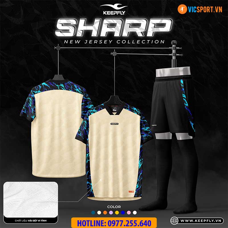 Áo đá banh không logo Keepfly Sharp - Hình ảnh 24