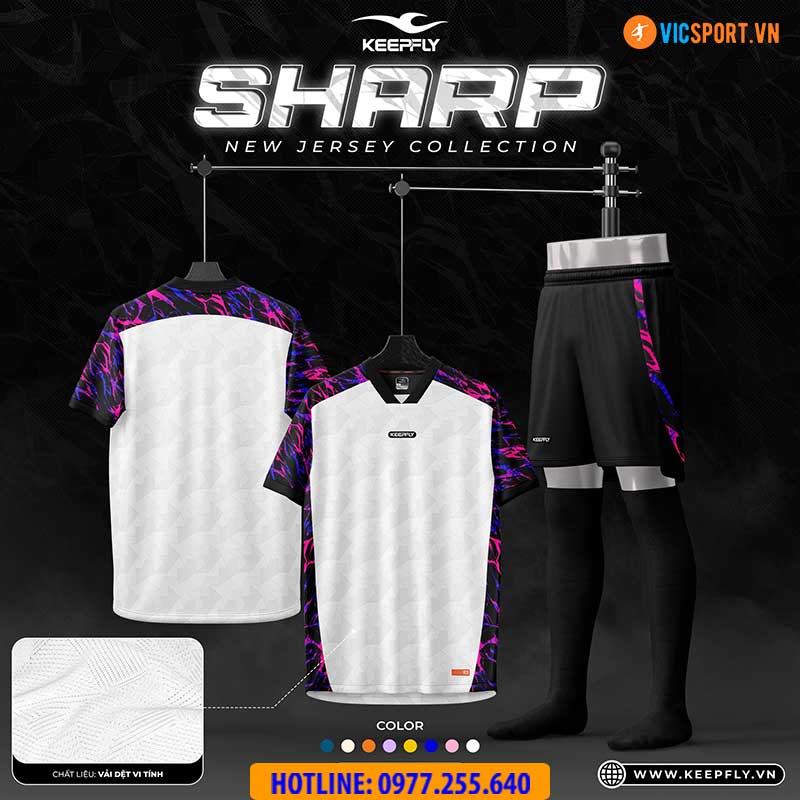 Áo đá banh không logo Keepfly Sharp - Hình ảnh 26
