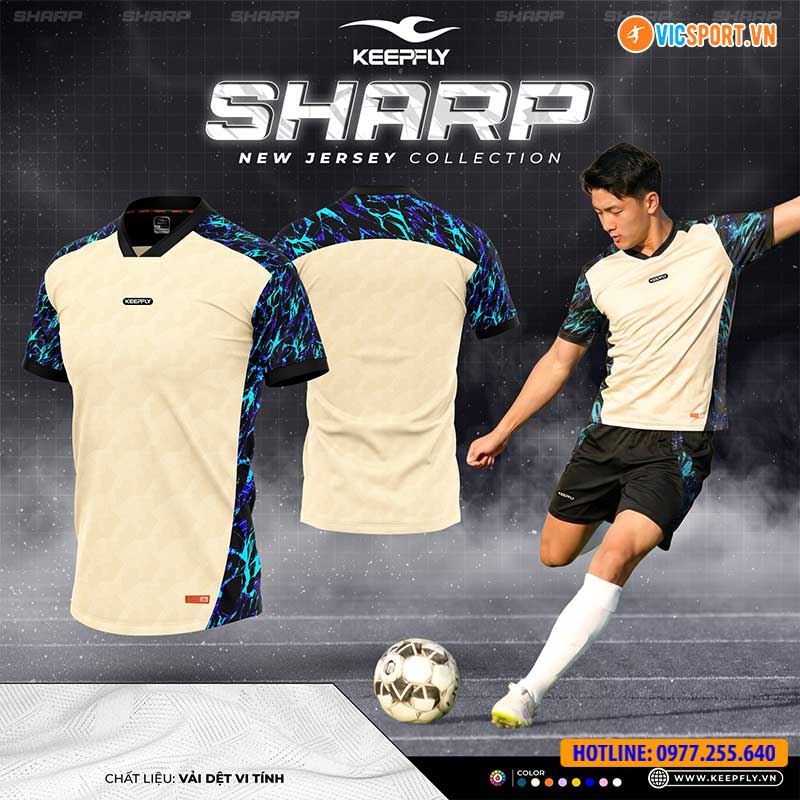 Áo đá banh không logo Keepfly Sharp - Hình ảnh 16