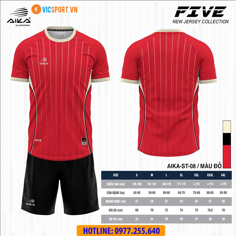 Áo đá banh thiết kế Aika Five - Hình ảnh 3