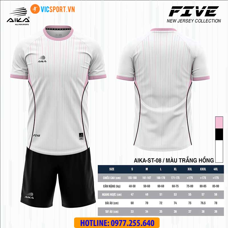 Áo đá banh thiết kế Aika Five - Hình ảnh 4