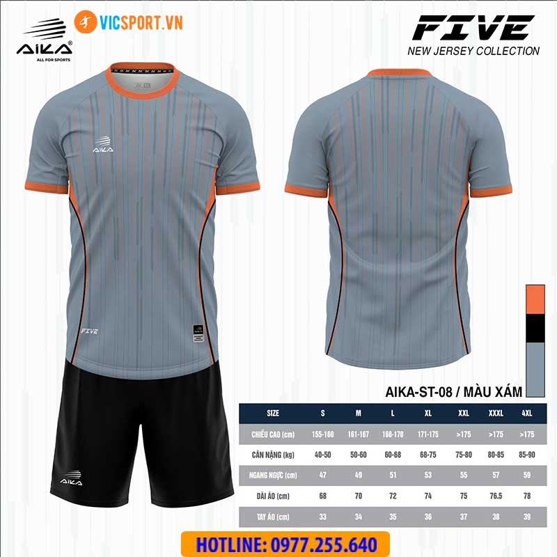 Áo đá banh thiết kế Aika Five - Hình ảnh 6