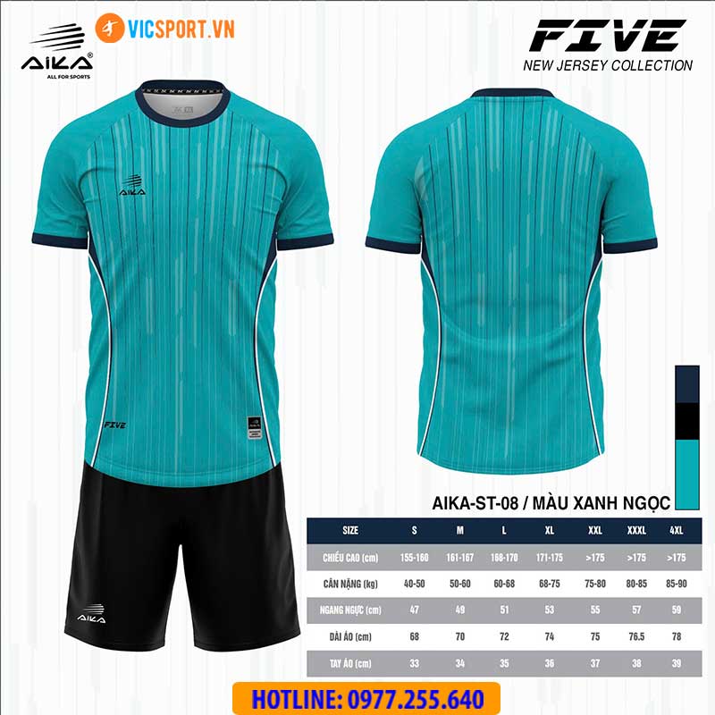 Áo đá banh thiết kế Aika Five - Hình ảnh 7